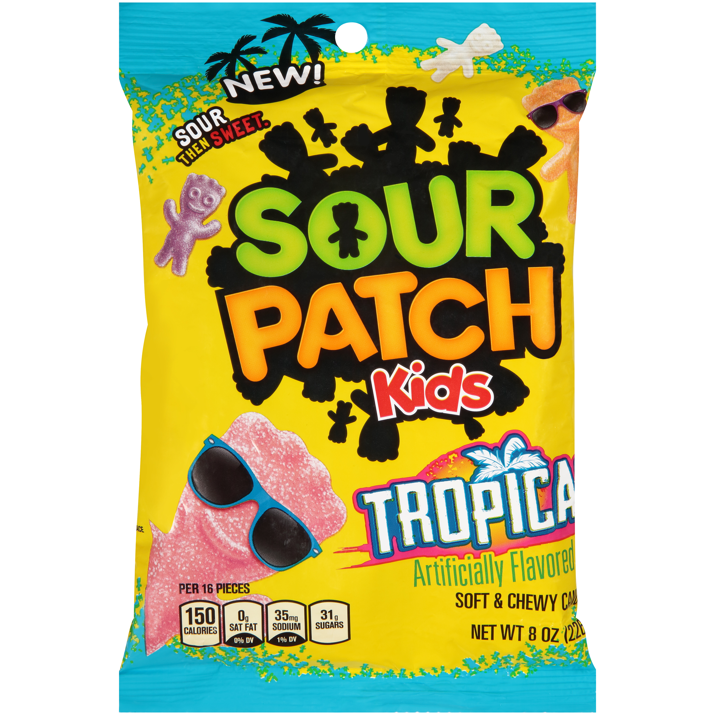 SOUR PATCH PEG TROPICAL 8OZ 12CT