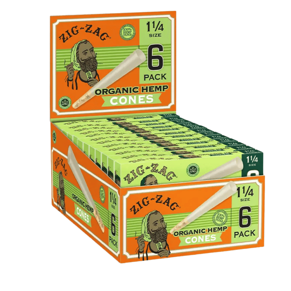 ZIG ZAG CONES OR 1.25 6PK 24CT