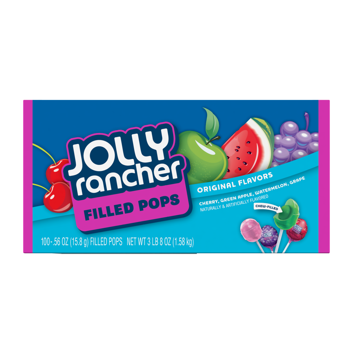 JOLLY RANCHER CHEW POP 100CT