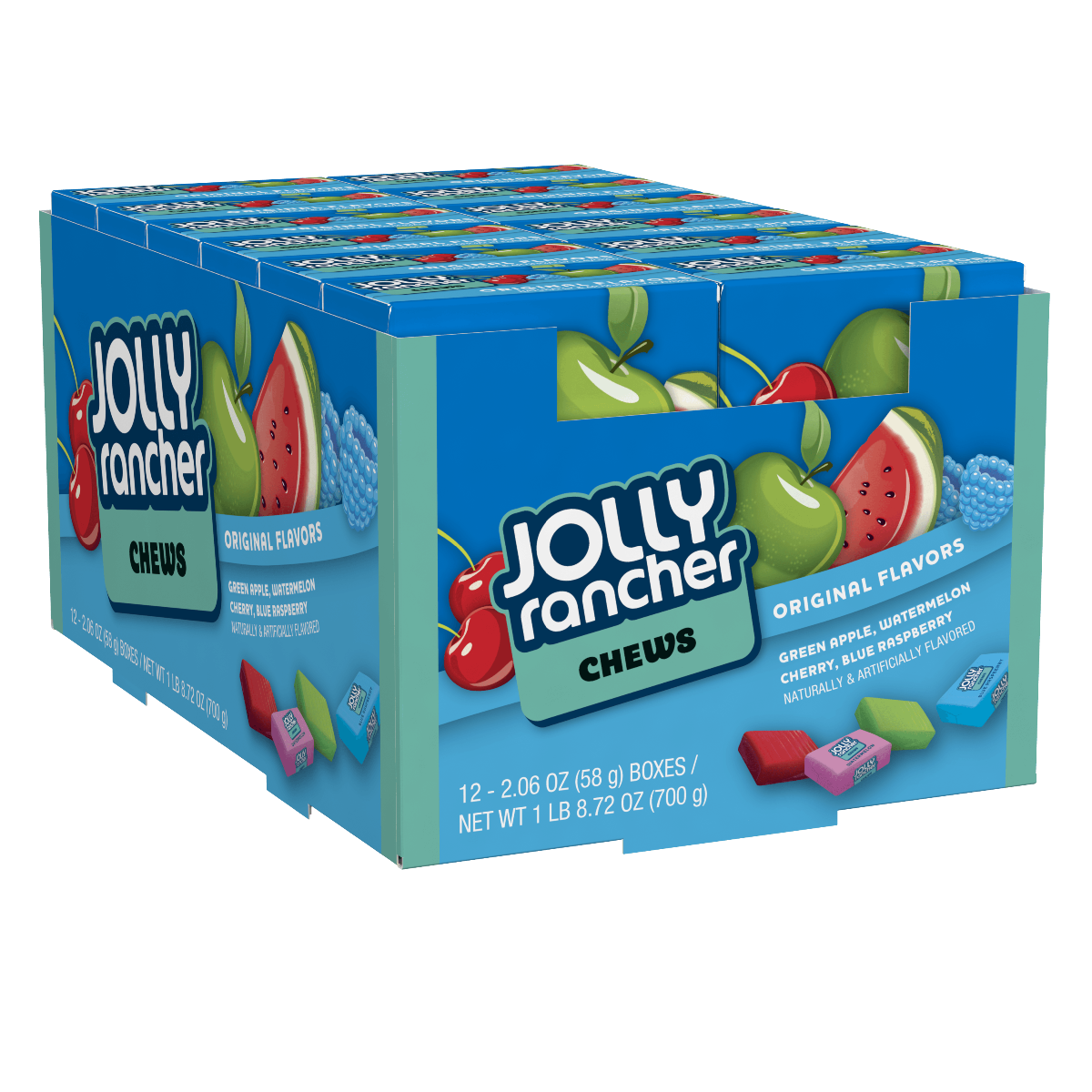 JOLLY RANCHER FRUIT CHEWS 12CT