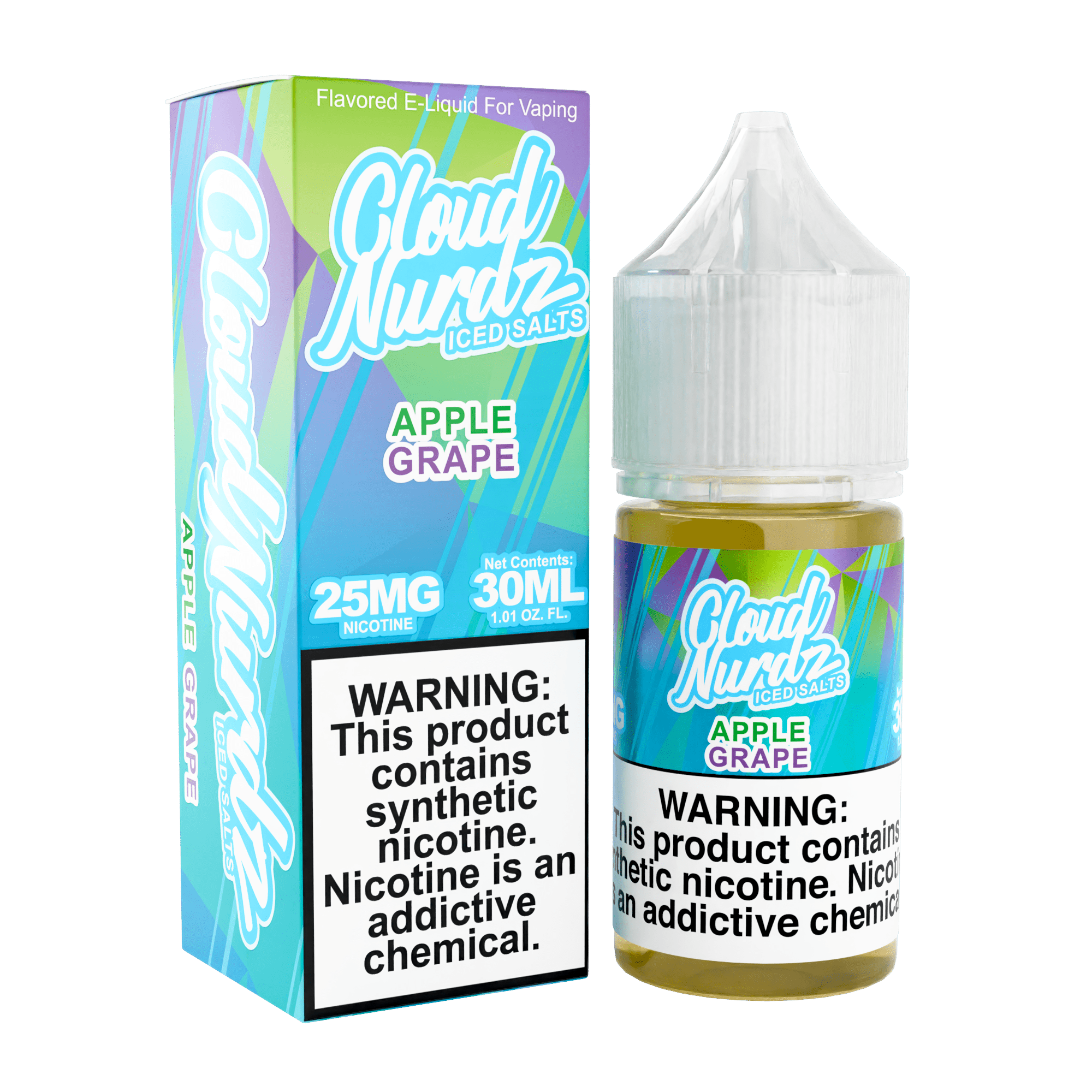 CLOUD NURDZ 30ML ICE APP GRA 25M