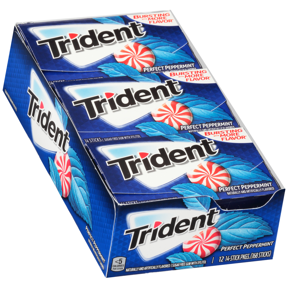 TRIDENT VALUE PEPPERMINT 12CT