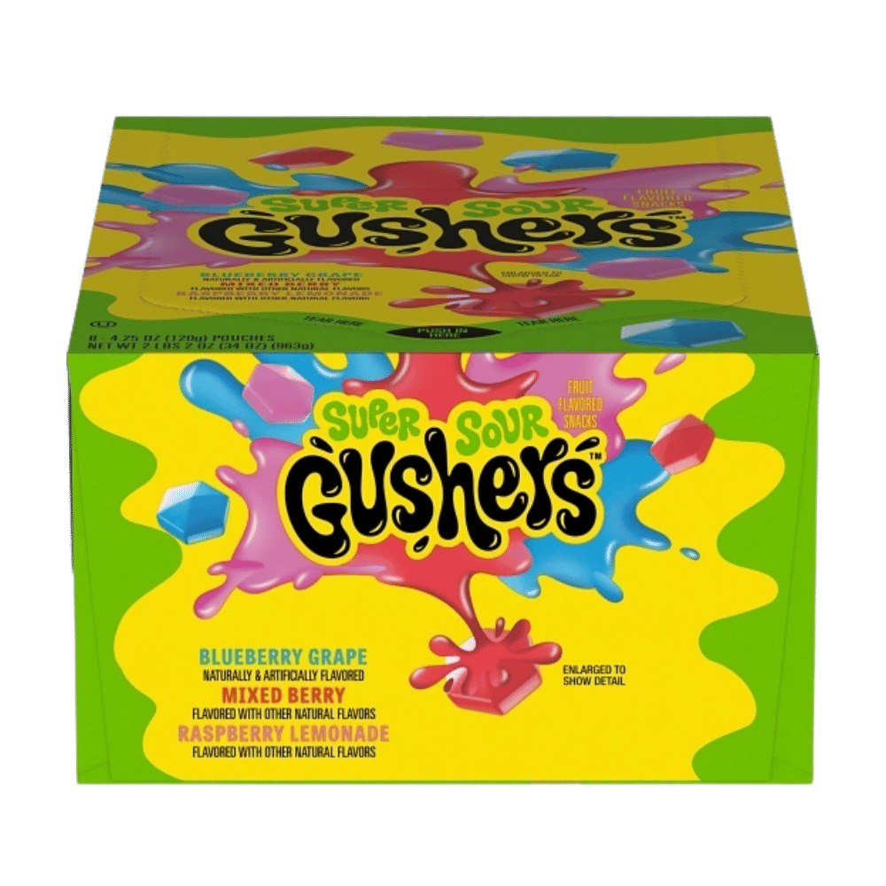 GUSHERS FRUIT BERRY 4.25OZ 8CT