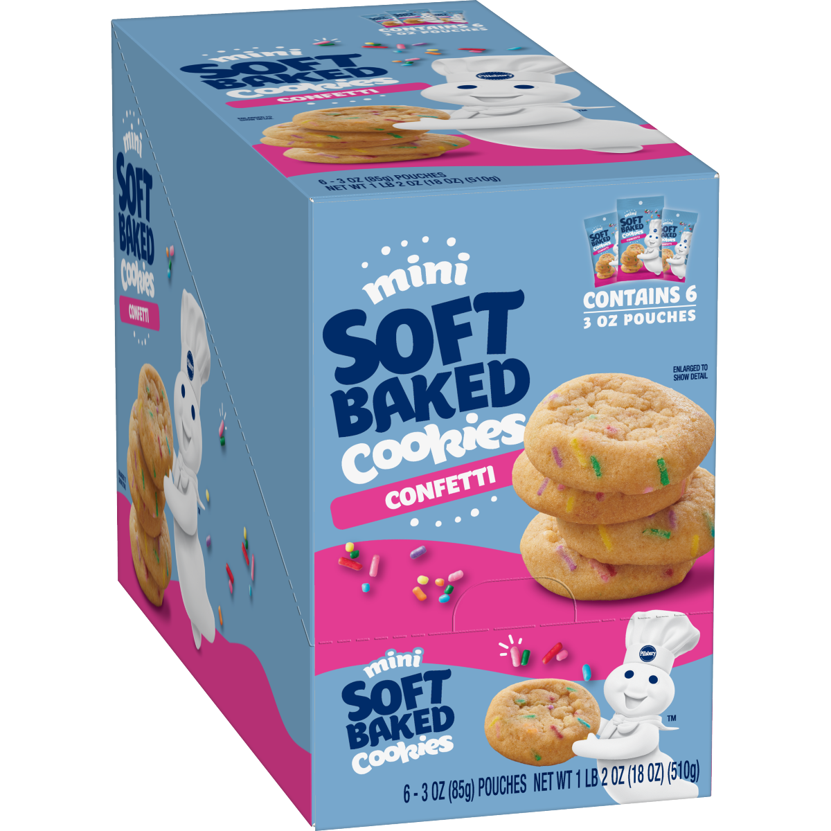 PIL CONFETTI COOKIES 3OZ 6CT