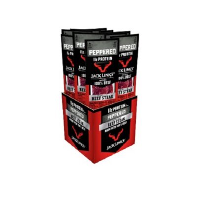 JACK LINK 1OZ STEAK PEPPERED 12C