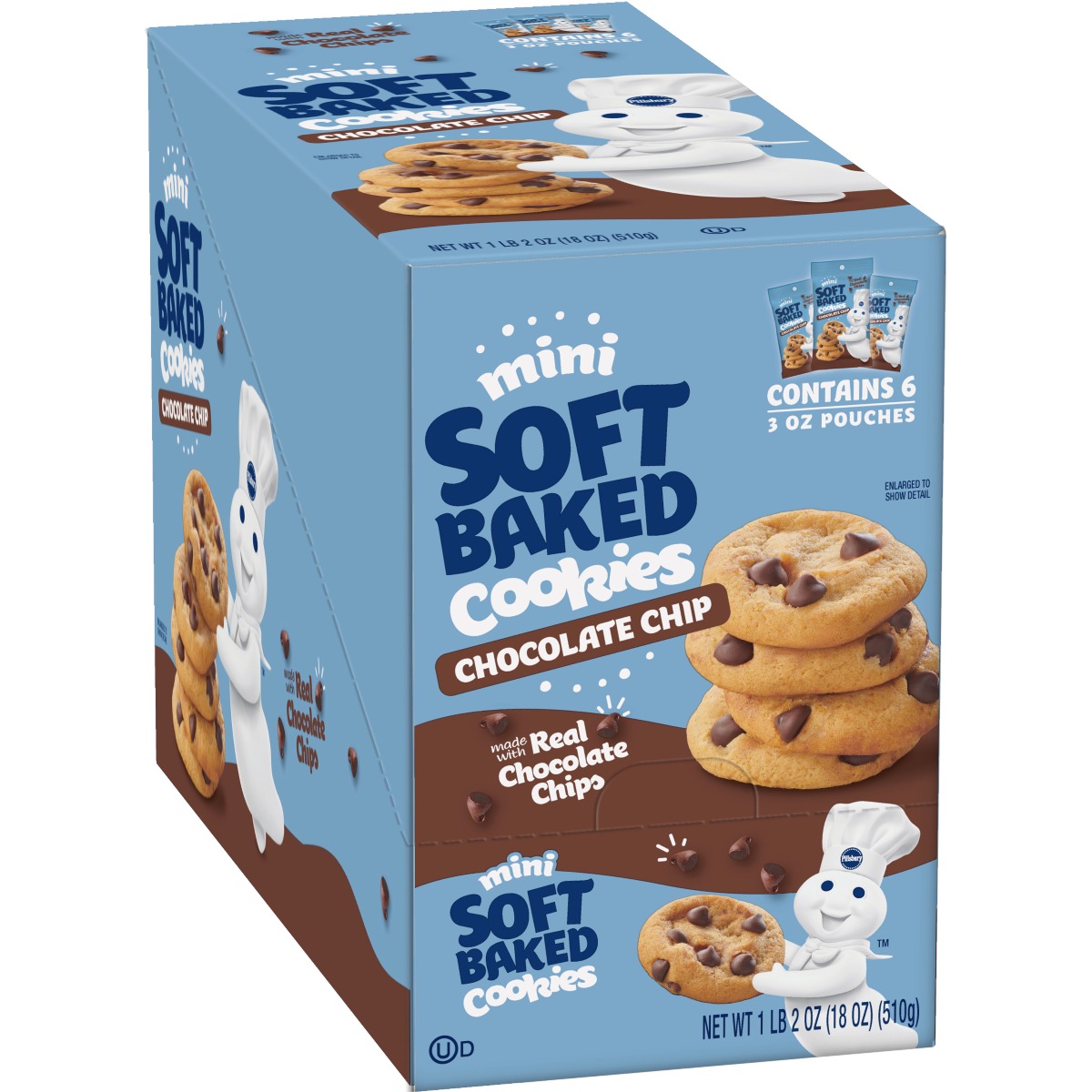 PIL DOUBLE CHOC COOKIES 3OZ 6CT