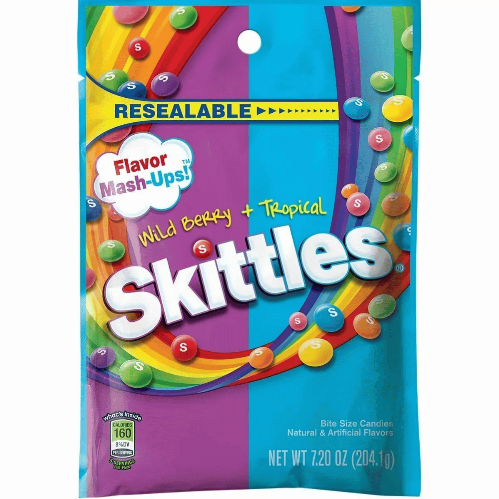 SKITTLES PEG W.BERRY+TROP 7.2 OZ