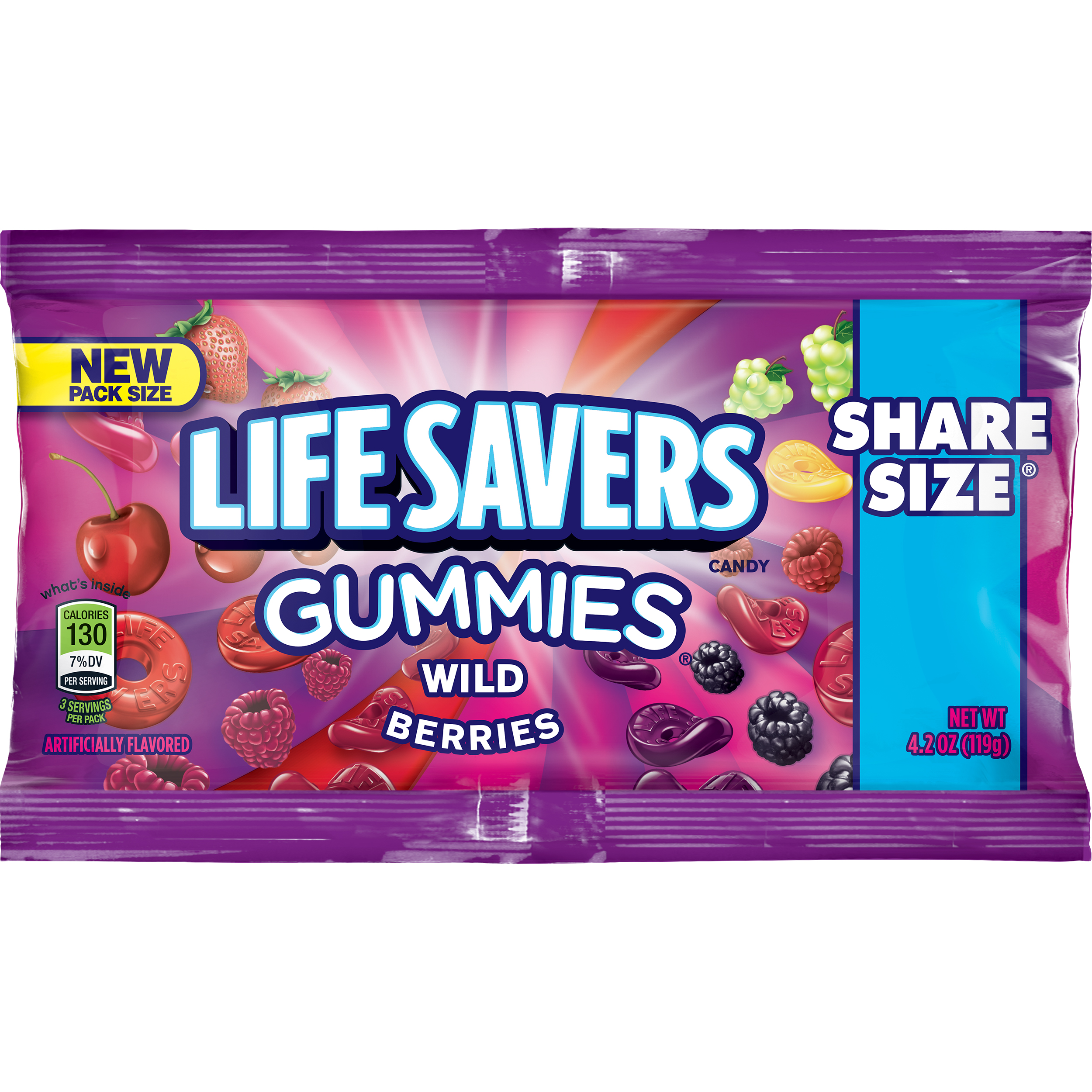 LIFE SAVER GUMM WILD K/S 15CT