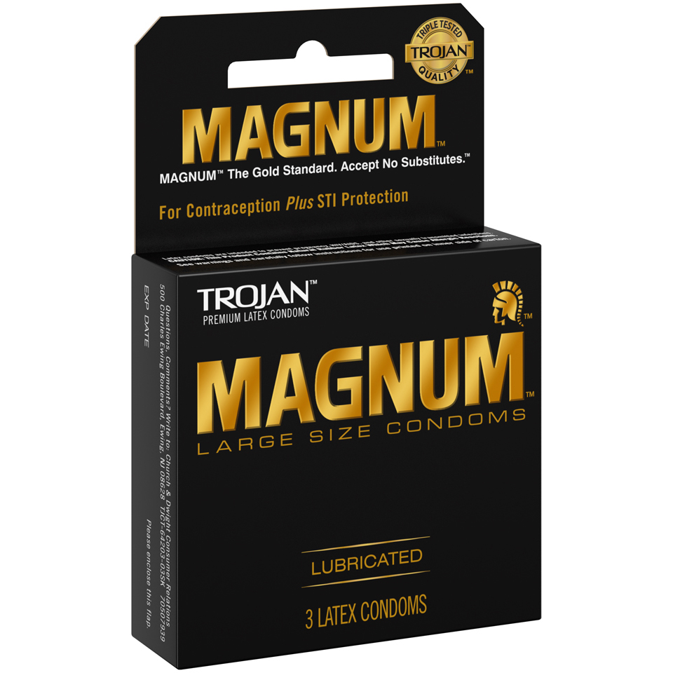 TROJAN MAGNUM RIBBED 6CT