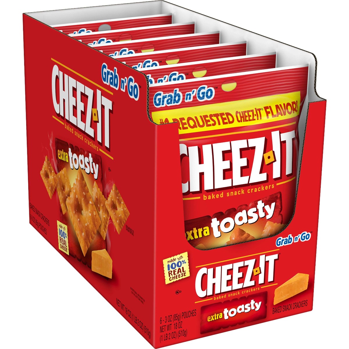 KEL CHEEZ IT EXTRA TOASTY 3OZ 6C