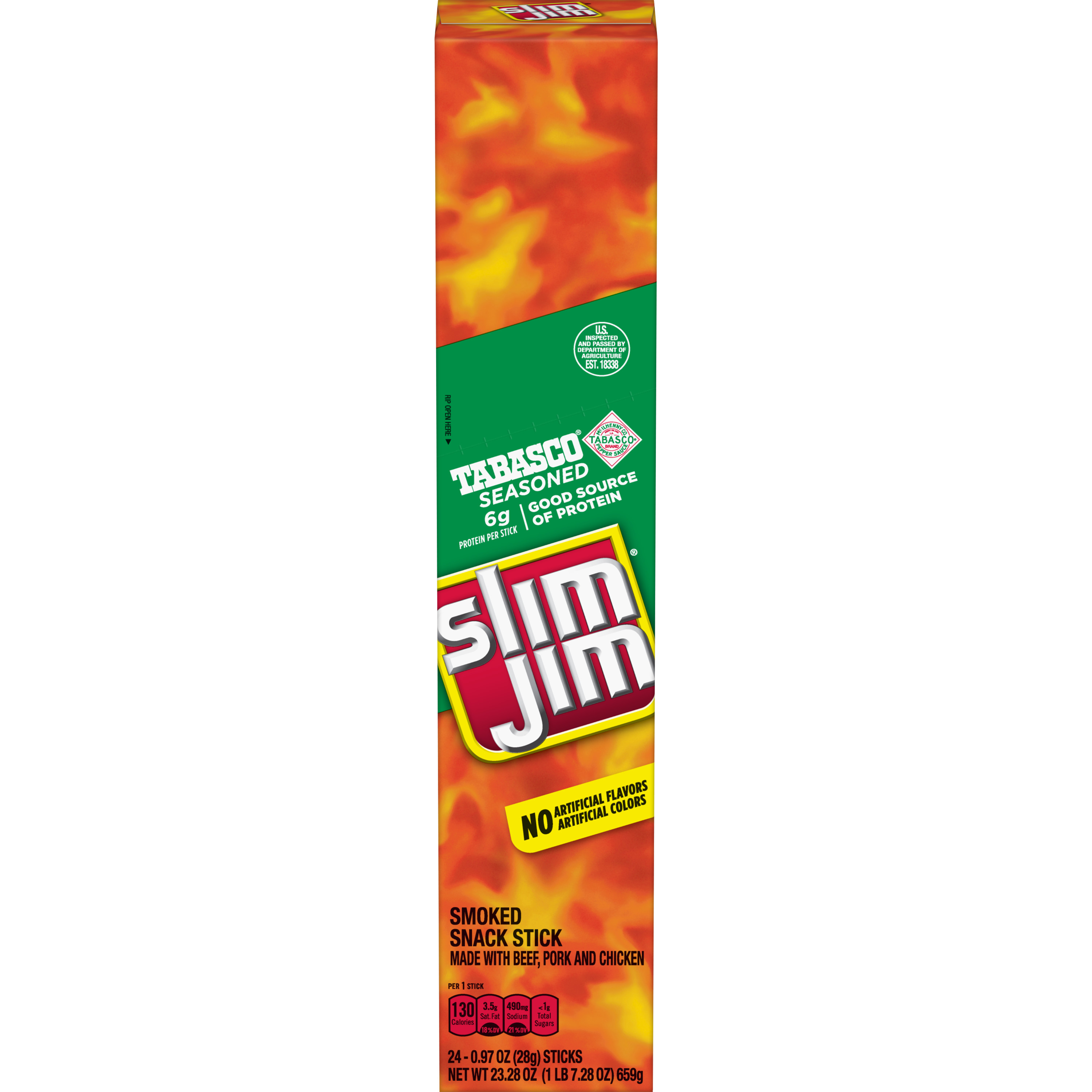 SLIM JIM GIANT TABASCO 24CT