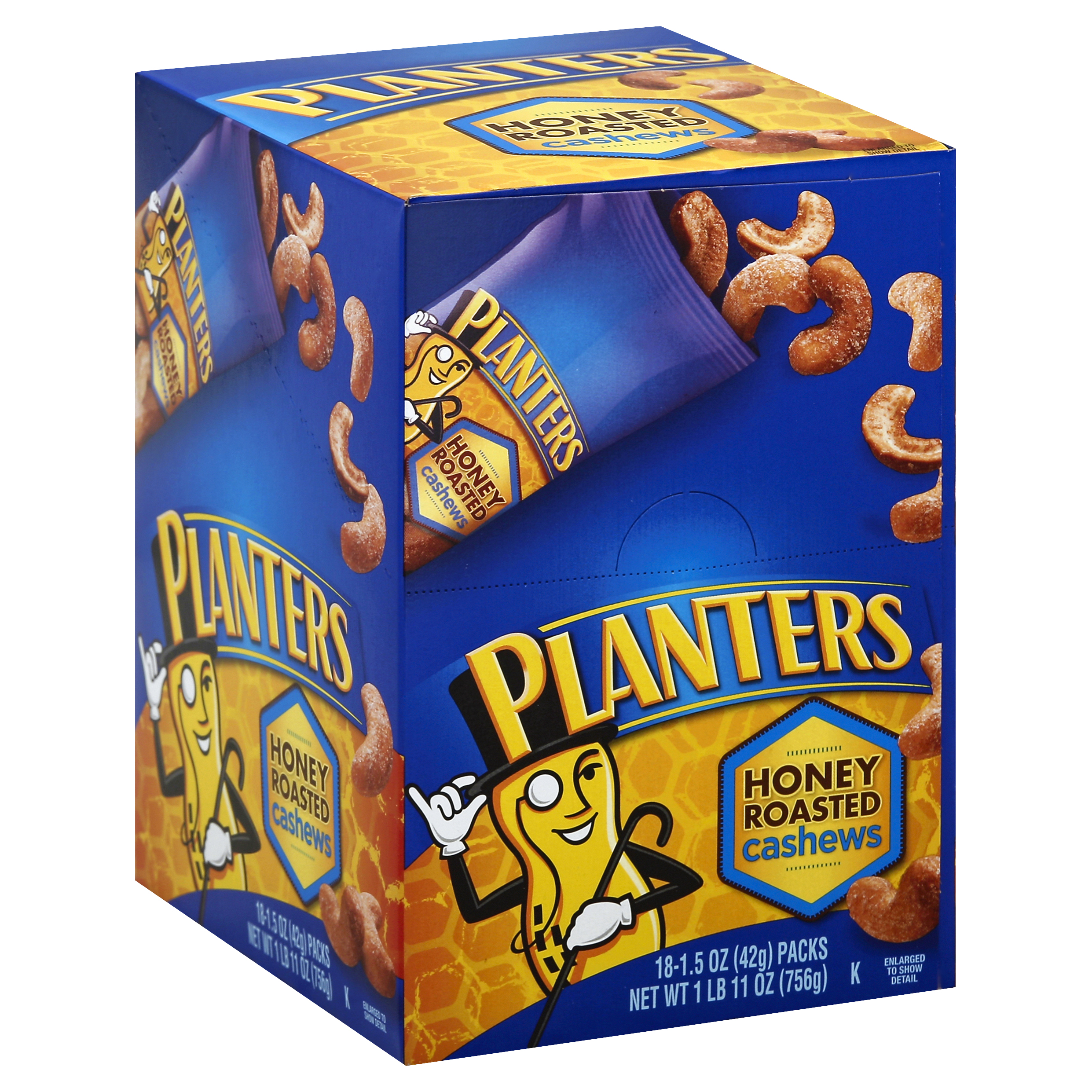 PLANTERS HR CASHEW 1.5OZ 18CT
