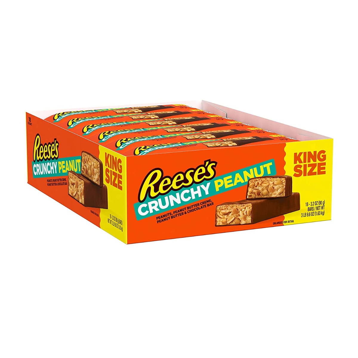 REESES CRUNCHY PEANUT KING 18CT