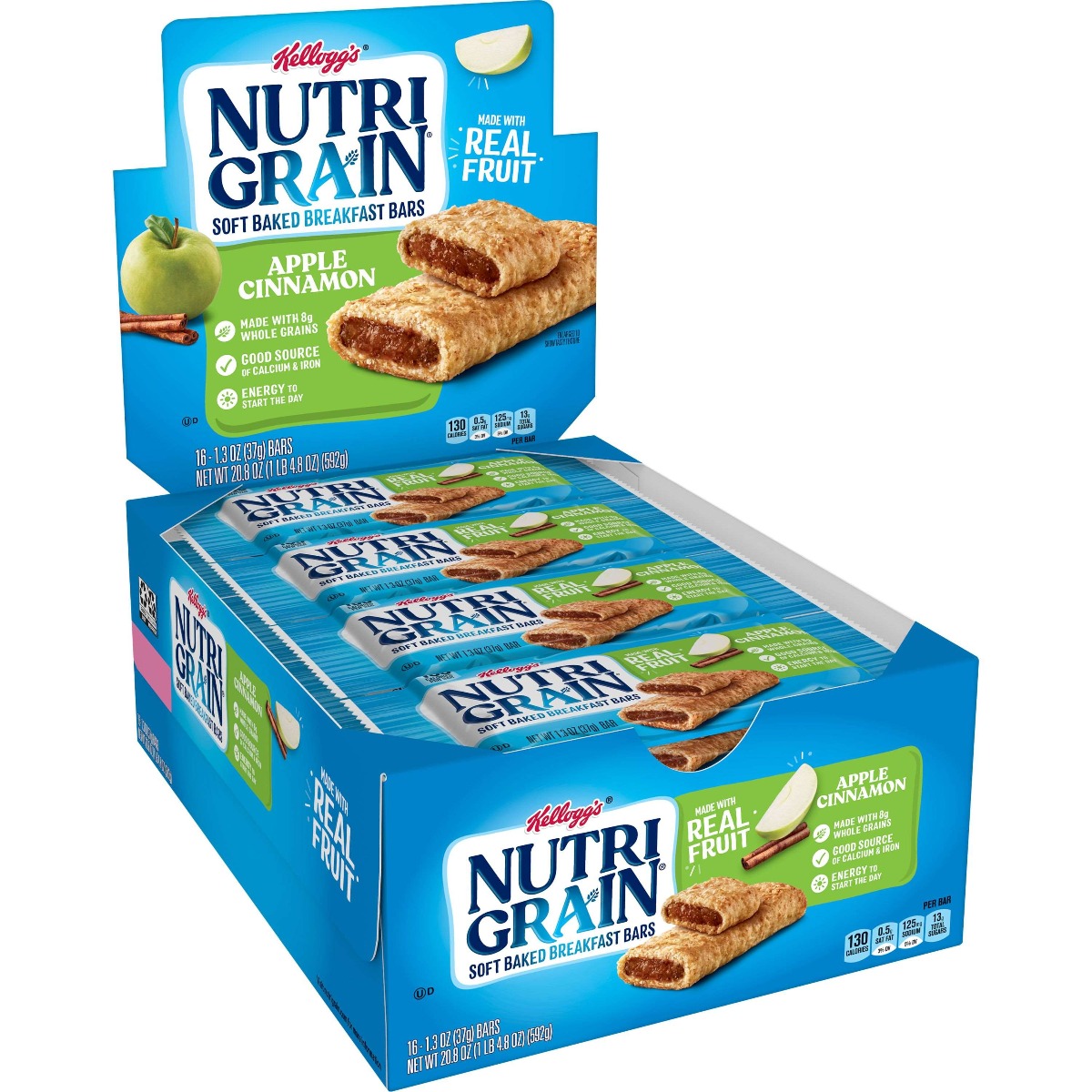 KEL NUTRI-GRAIN APPLE 16CT
