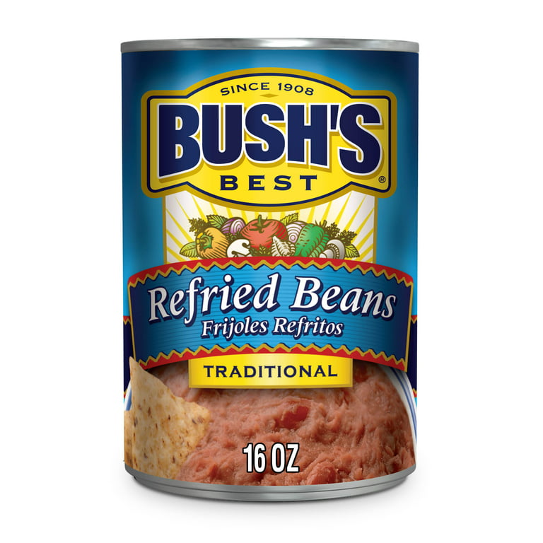BUSH'S REFRIED BEANS 16OZ