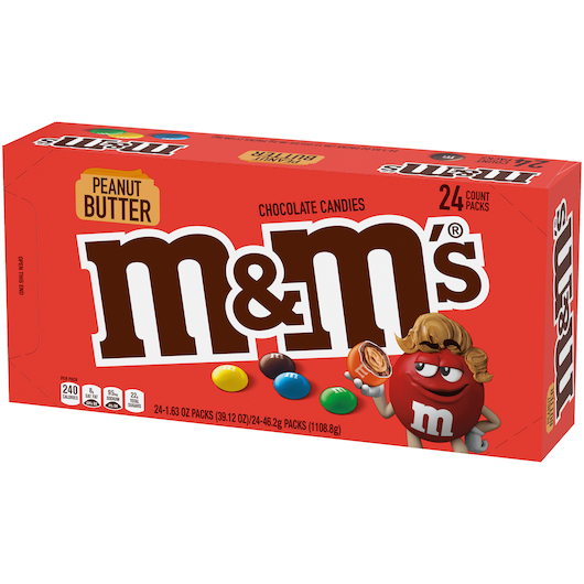 M & M PEANUT BUTTER 24CT