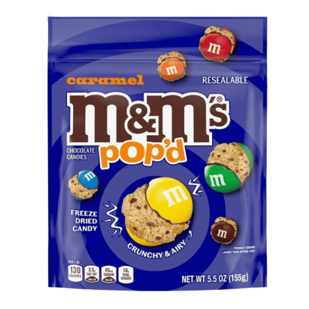 M & M PEG POP'D CARAMEL 5.5OZ