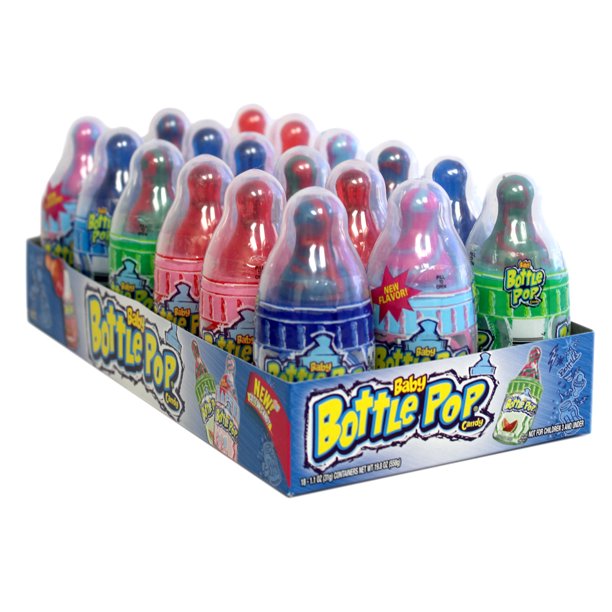 BABY BOTTLE POP CANDY 18CT