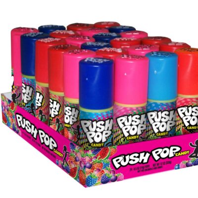 PUSH POP FRUIT CANDY 24CT