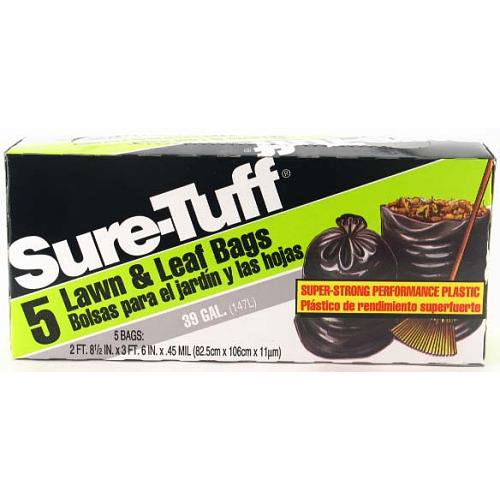 SURE TUFF 39GAL TRASH 5BAG