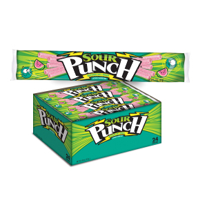 SOUR PUNCH STRAW WATERMELON 24CT