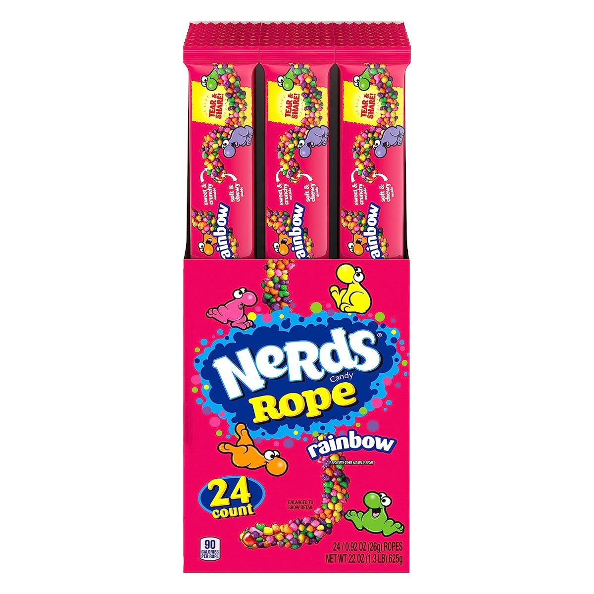 NERDS ROPE RAINBOW 24CT