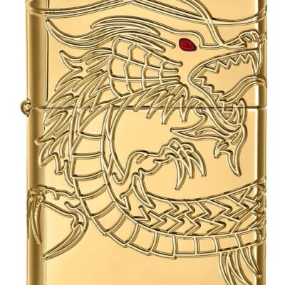 ZIPPO LIGHTER ASIAN DRAGON GOLD