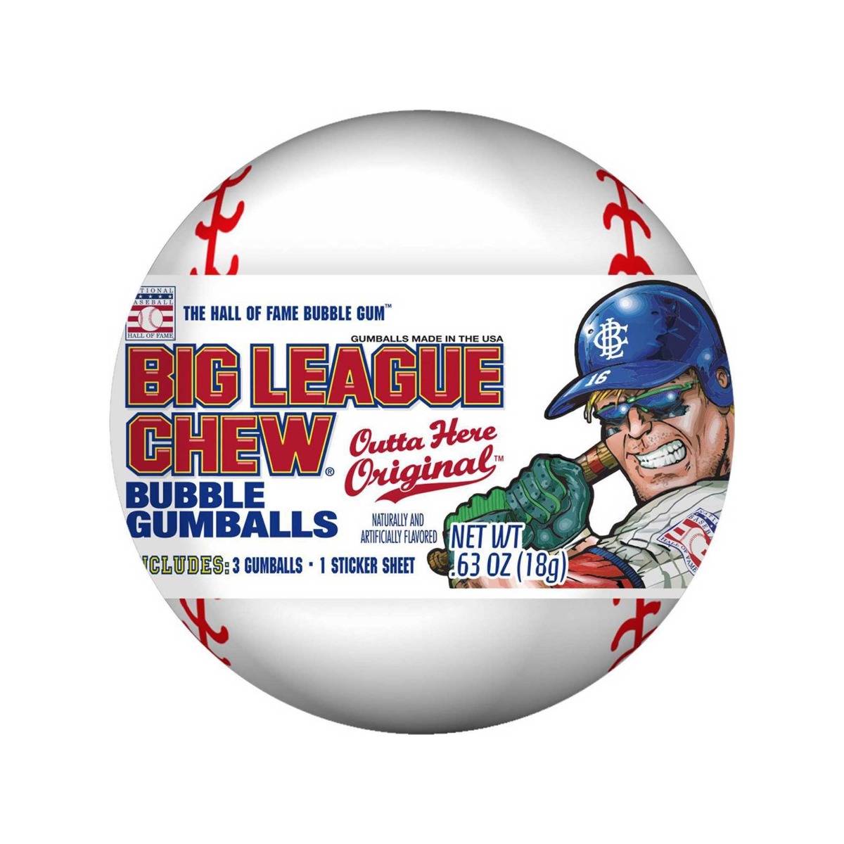 BIG LEAGUE ORI GUM BALLS 12CT