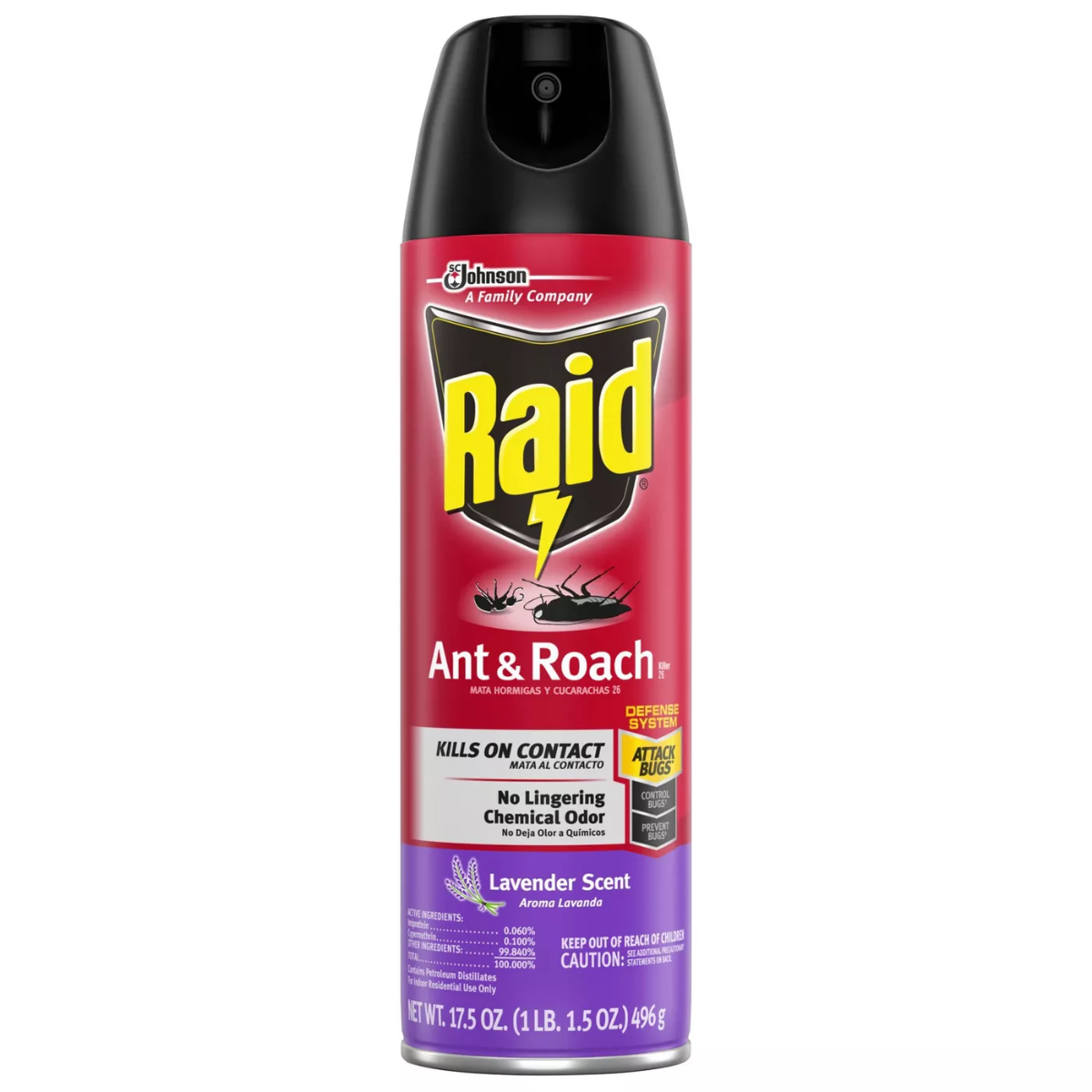 RAID ANT & ROACH LAVENDER 12OZ