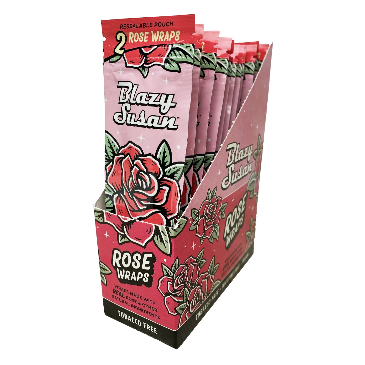 BLAZY SUSAN WRAPS ROSE 25/2PK