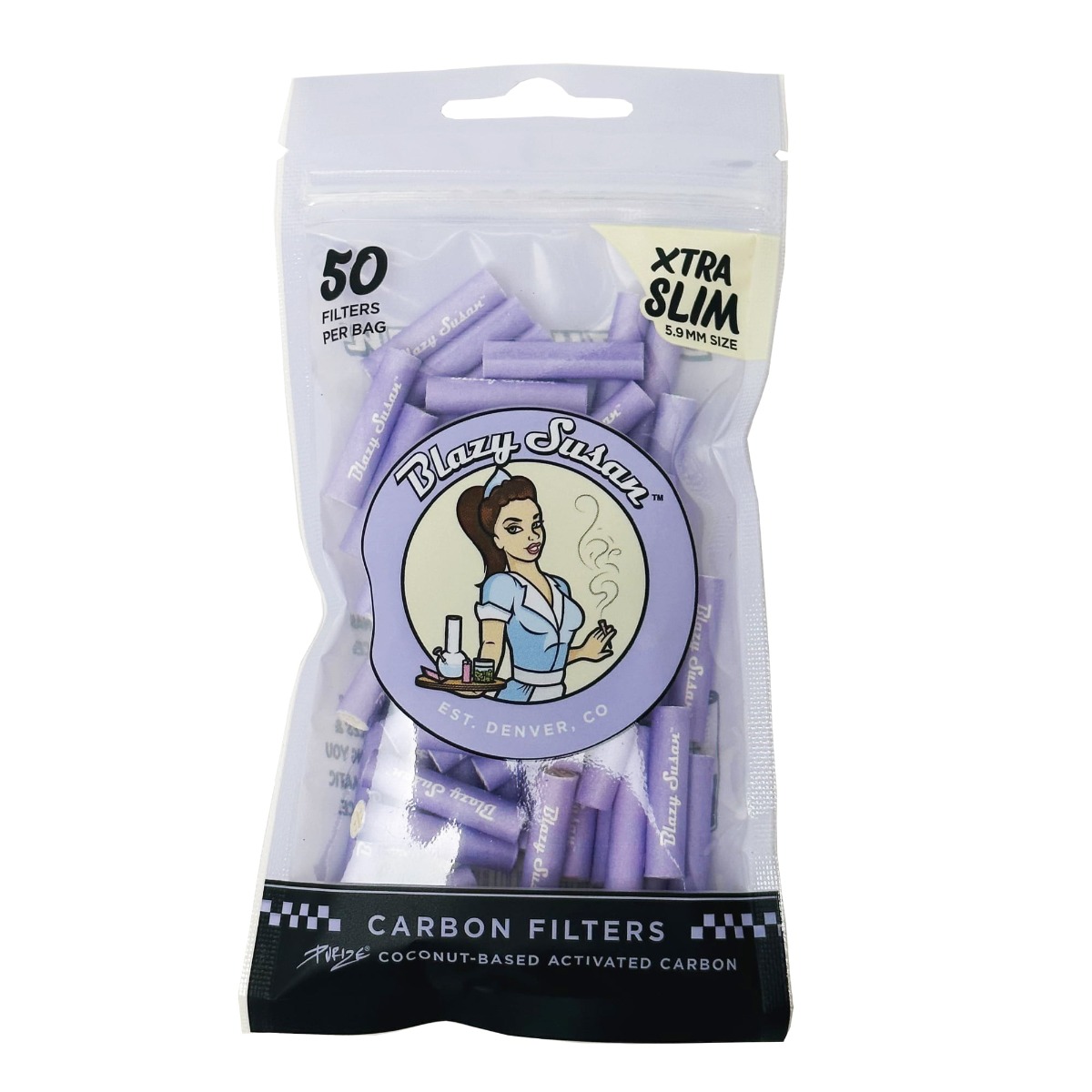 BLAZY SUSAN PURPLE TIPS BAG 50CT
