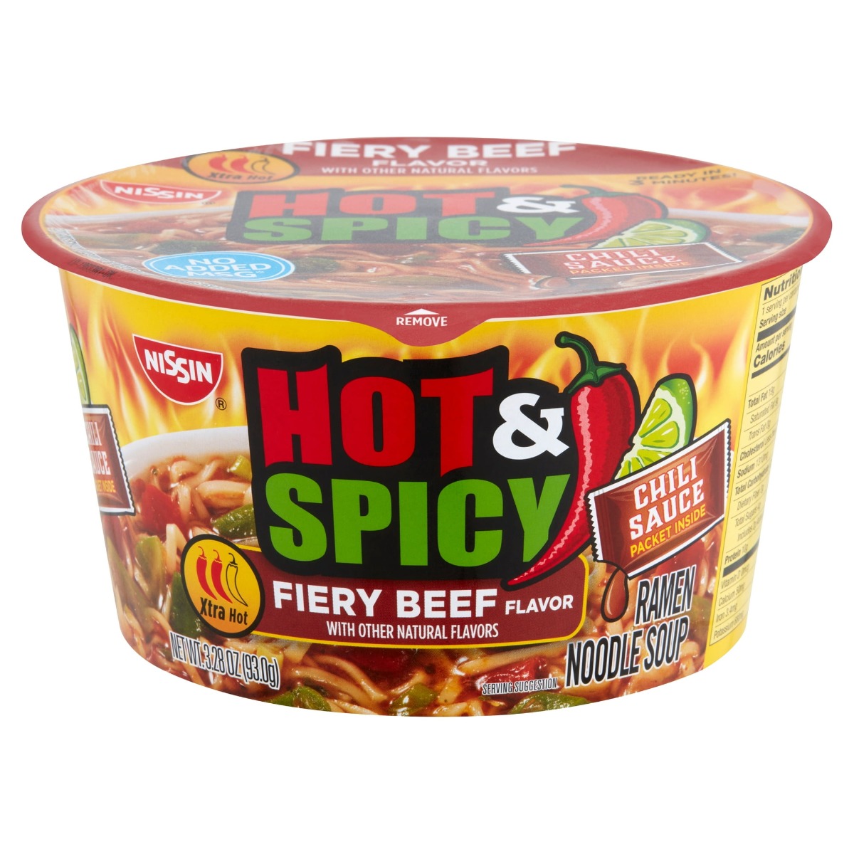 NISSIN RAMEN BOWL H&S BEEF 6CT
