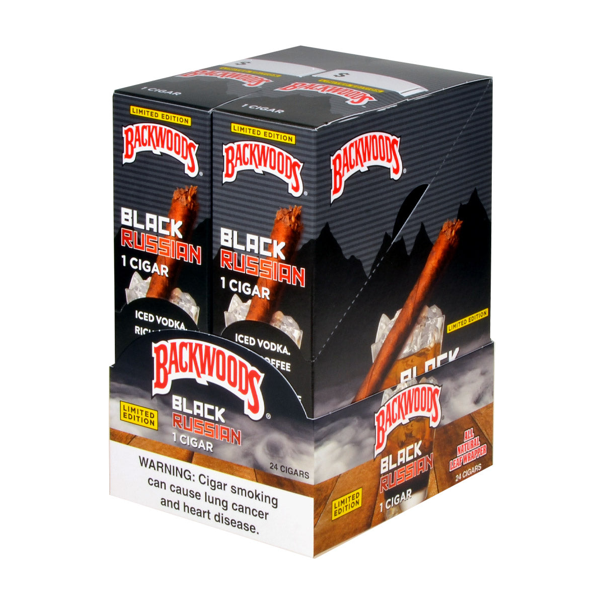 BACKWOODS 1PK BLACK RUSSIAN 24CT