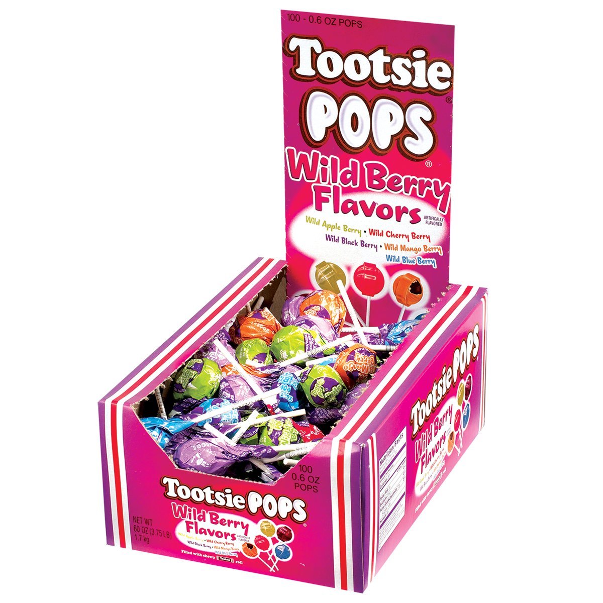 TOOTSIE POP WILD BERRY 100CT