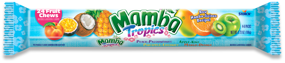 MAMBA FRUIT TROPICS CHEW 24CT