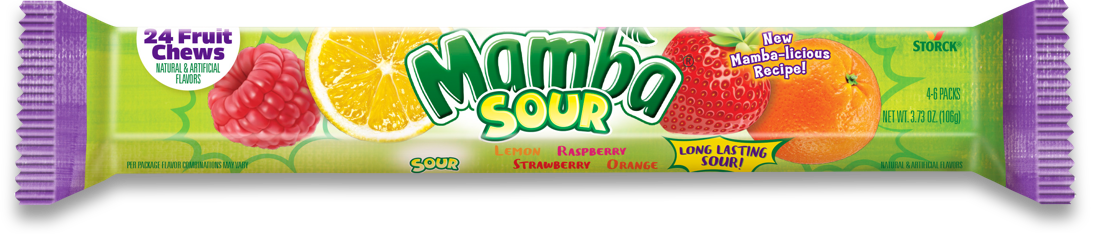 MAMBA KING FRUIT SOUR CHEW 24CT