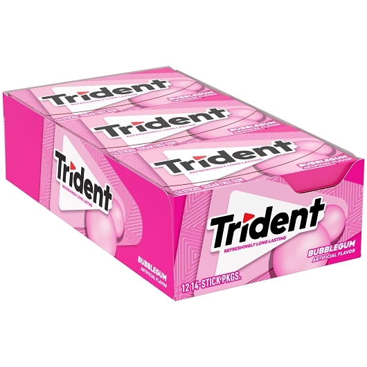 TRIDENT VALUE BUBBLEGUM 12CT