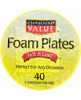 EV FOAM PLATES 40PK 1CT