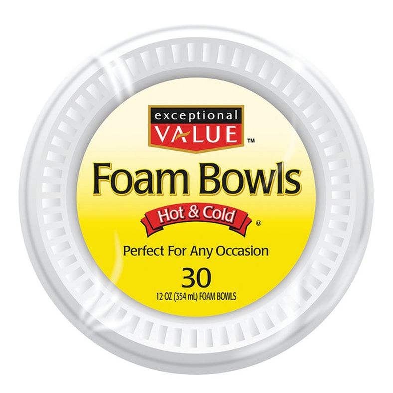 EV FOAM BOWL 12OZ 30CT