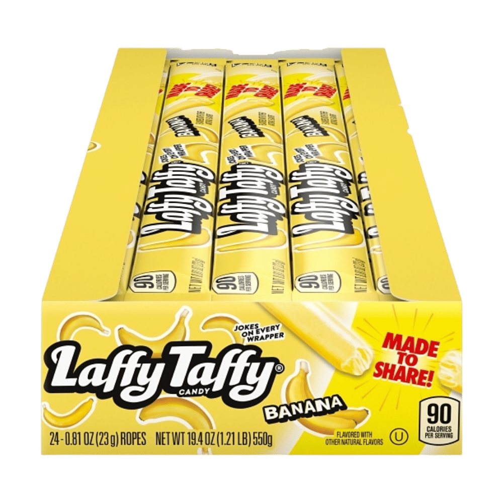 LAFFY TAFFY ROPE BANANA 24CT
