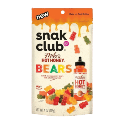 SNAK CLUB HOT HNY BEARS 3.5OZ 1C