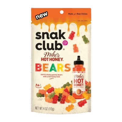 SNAK CLUB HOT HNY BEARS 3.5OZ 6C