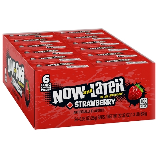 NOW & LATER STRAWBERRY 24CT