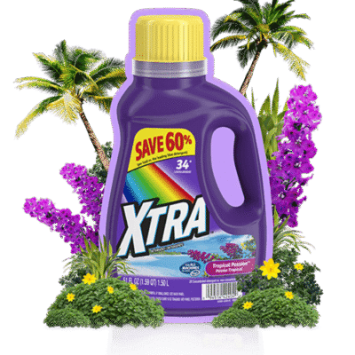 XTRA DETERGENT TROPIC 57.6OZ 6CT