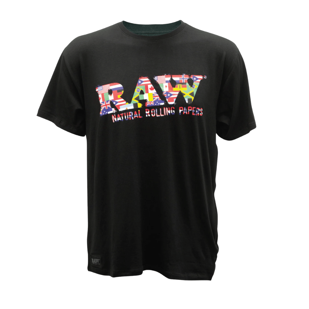 RAW SHIRT FLAG BLACK LARGE 1CT