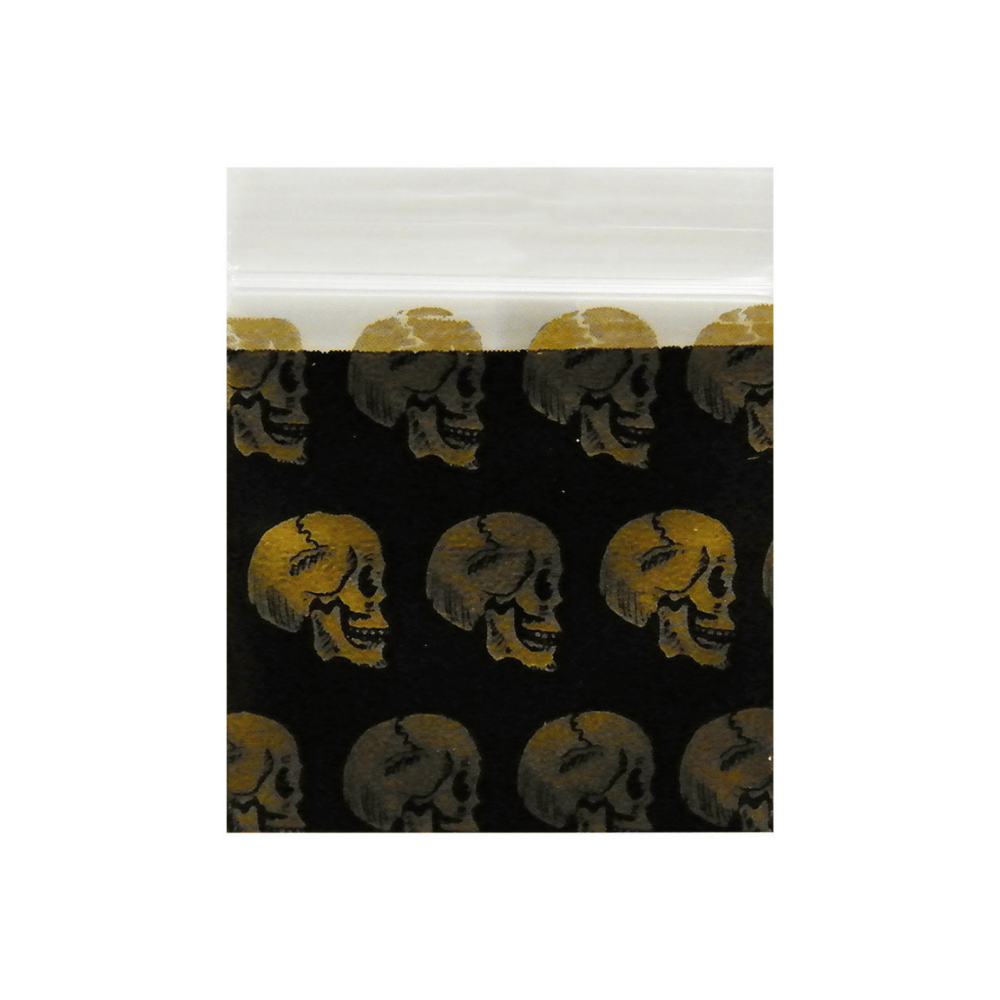 APPLE BAGS 1010 PRINTED SKULL 10PACK
