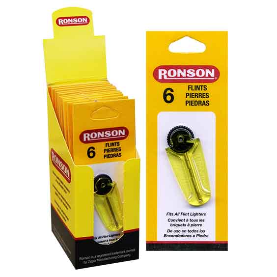 RONSON 6 FLINTS 12CT