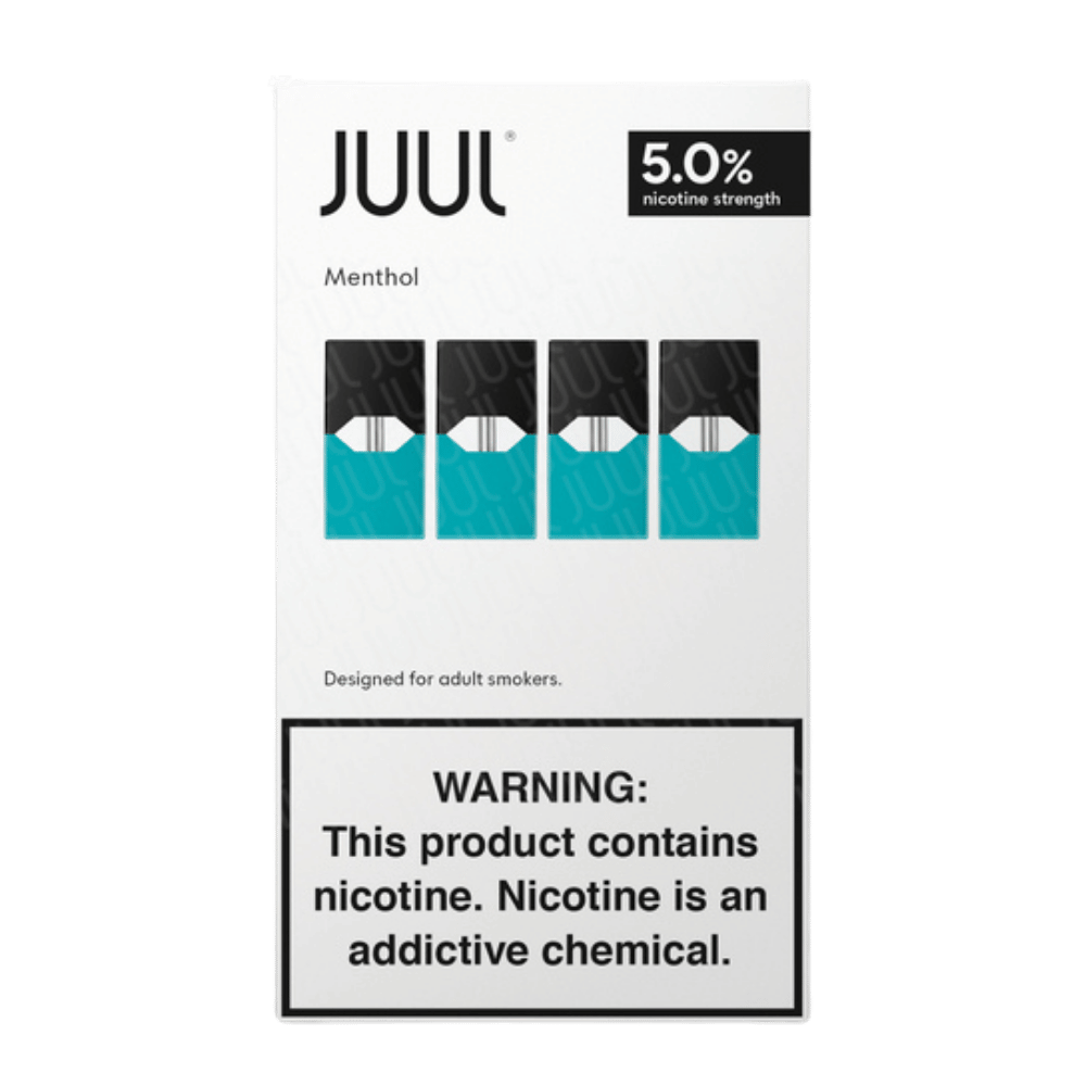 JUUL PODS CL MENTHOL 5% 4/8CT