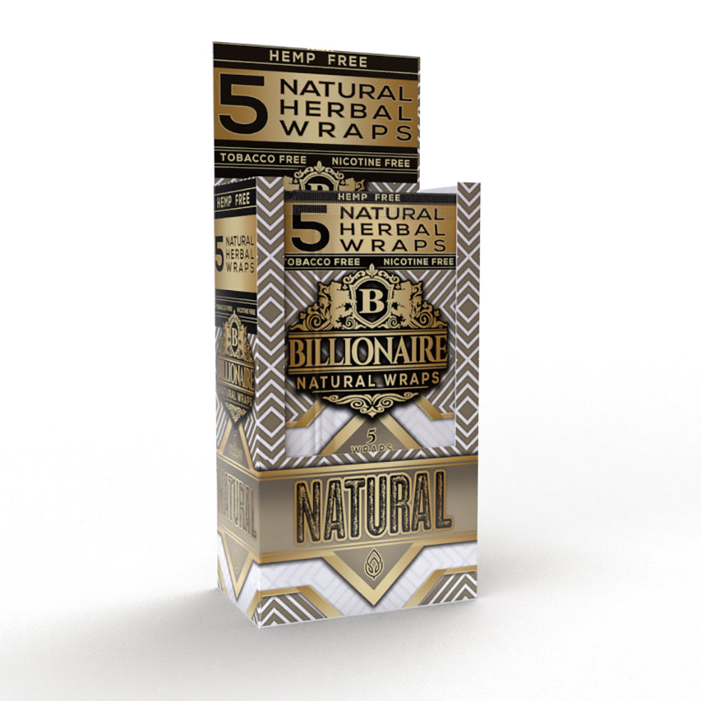 BILLIONAIRE WRAPS NATURAL 25/5PK