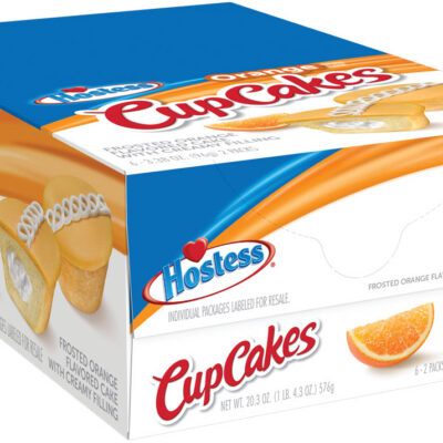 HOSTESS CUP CAKE ORANGE 6CT